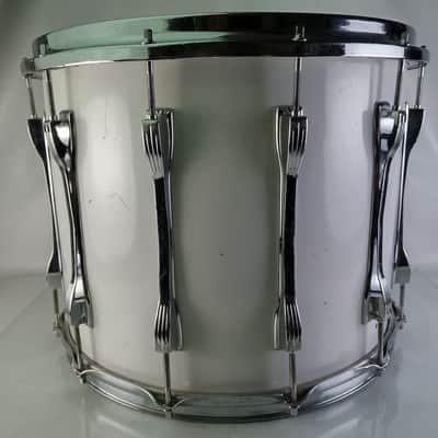 Ludwig 12x15"Marching Snare/Tom Drum White Cortex Wrap Vintage80s Blue/Olive B/O image 4