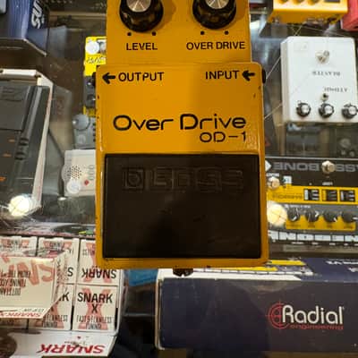 Boss OD-1 Over Drive (Black Label) 1977 - 1985 - Yellow image 7