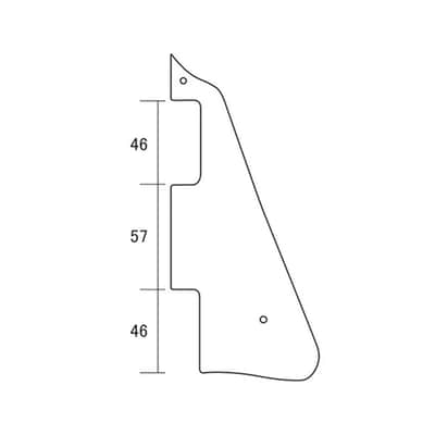 NEW 1-Ply Pickguard For Gibson Les Paul Standard Style w/ Bracket - CREAM image 2
