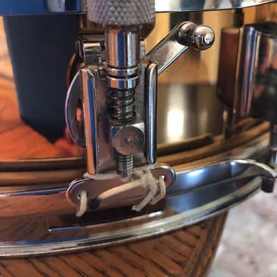 Ludwig LB553 Bronze Piccolo 3x13" 8-Lug Snare Drum 1991 - 2008 - Clear-Lacquered Bronze image 8