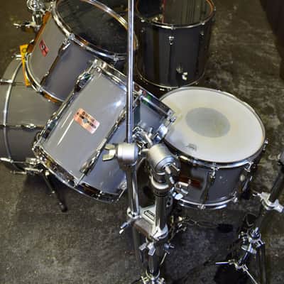 Yamaha Recording Custom 7-Piece Drum Kit, Silver w/ Hardware image 11