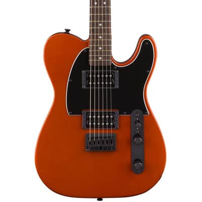 Squier FSR Affinity Telecaster HH Electric Guitar in Metallic Orange image 2