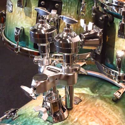 Yamaha PHX Phoenix Textures Turquoise Sunburst Kit 18" 10" 12" 14" Drum Set Made in Japan image 3