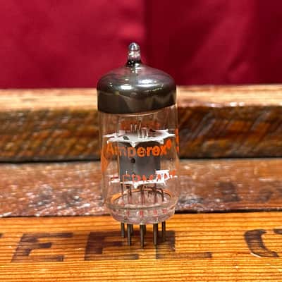 Vintage Amperex 7025 / 12AX7A Preamp Tube 12AX7 ECC83 Valve Orange Globe #273 image 2