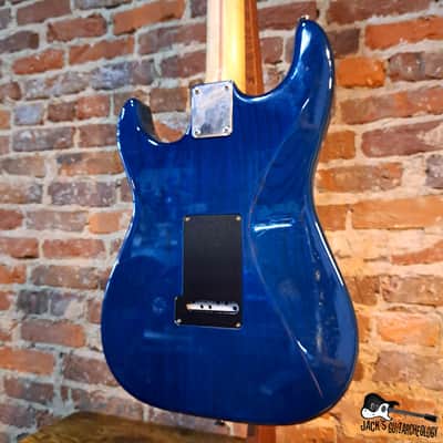 Hamer USA S-Style w/ Duncan Rails & Scalloped Neck (1993 - Cobalt Blue) image 12