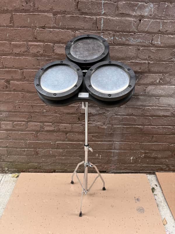 Rythmes & Sons "Cool Drum" Trio 6" Composite Percussion Tom Set with Stand (Made in France) image 1