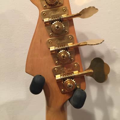 Fender Jazz Bass SPECIAL Shorline Gold Smith Era RARE Bound Maple Neck OHSC 1982 image 24