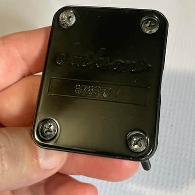 2000's Made in Japan Jackson DK2 Dinky Guitar Factory Black Neckplate & Screws image 3