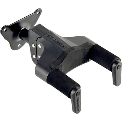 Hercules GSP39WB Auto Grip Short Arm Guitar Wall Hanger with Steel Wall Mount 2010s - Black image 1