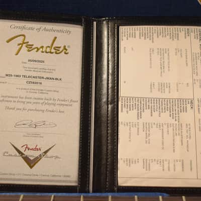 Fender Custom Shop 1963 Telecaster Journeyman Relic Black NAMM 2025 Limited Edition image 12