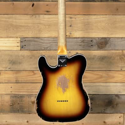 Fender Custom Shop 1965 Telecaster Custom Heavy Relic Faded 3-Color Sunburst w/ Case image 5