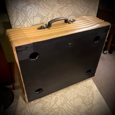 Rotary Connection 1x8 mini/portable loaded guitar speaker cab. Vintage 8 ohm 25 watt speaker. Vintage unique style. Semi open. Handmade. 2026 - Blonde wood image 5