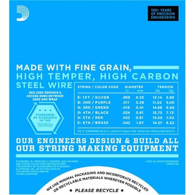 D'Addario EXL120 Super Light Nickel Wound Electric Guitar Strings 9-42 image 3
