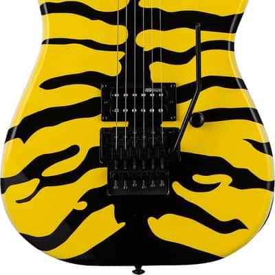 ESP LTD GL-200MT George Lynch Signature M1 Electric Guitar, Yellow w/ Tiger Graphic image 1