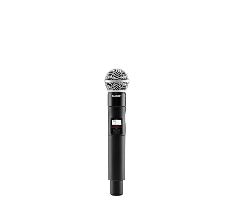 Shure QLXD2/B58 Handheld Wireless Transmitter with Beta 58A Mic Capsule - G50 470-535MHZ image 1