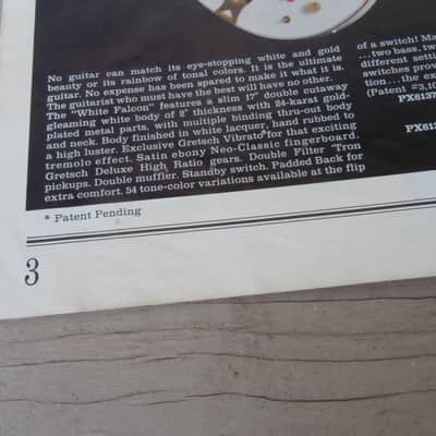 Vintage 1965 Gretsch Guitars & Amplifiers Catalog #32! Chet Atkins, White Falcon! Case Candy! image 5
