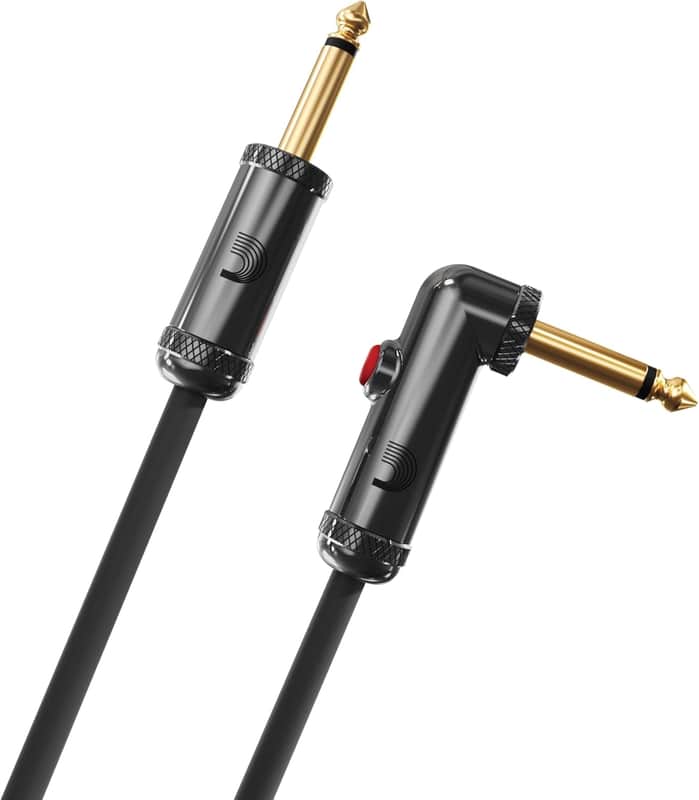 Accessories Custom Series Circuit Breaker Guitar Cable - Latching Kill Switch Instrument Cable with ¼ Inch Ends - On/Off Switch for Silent Instrument Changes - Right Angle, 10 feet image 1