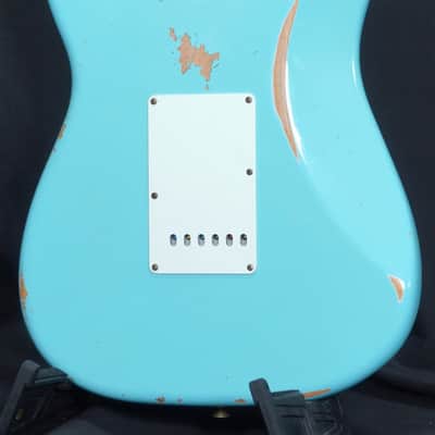 FENDER CUSTOM SHOP Limited Edition 1960 Stratocaster Relic -2022- Faded Daphne Blue [CZ561617] (05/11) image 12