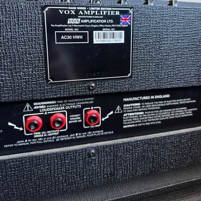 UK Made Vox AC30HW Limited Edition Hand-Wired 30 Watt 2x12 Head and Cabinet image 4