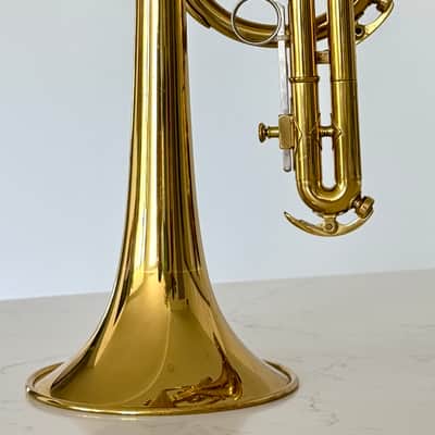 King Tempo II 603 Student/Intermediate Bb Cornet w/original case. - Lacquered Brass image 10