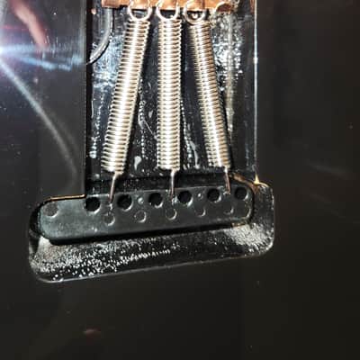 Fretless Stratocaster Style Guitar Black Motto Top End Solderless Electronics image 21