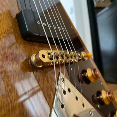 2002 Epiphone Popa Chubby Signature Korina Flying V - Fully Upgraded image 4