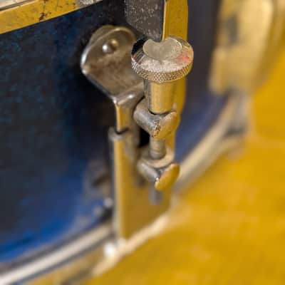 Slingerland Blue Sparkle Snare 5"x14" Early 70's - Blue Spakle image 2