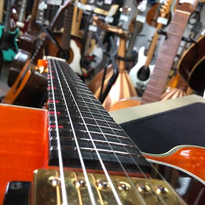 Rare Gibson Chet Atkins Country Gentleman de 1992 Sunrise Orange USA avec ses papiers et étui image 21