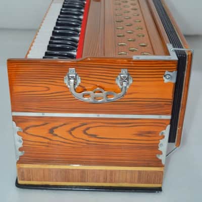 Handmade Harmonium 9 Stopper Chudidar Laying Style Best Multi Bellow42 Key Two Reed image 2