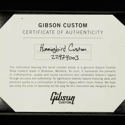 Gibson Hummingbird Custom image 10