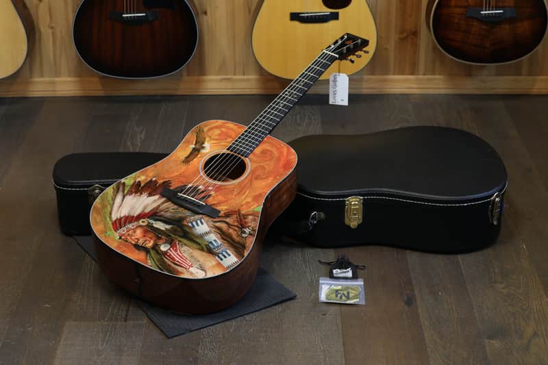 2017 Martin D-18RG Robert Goetz #18 Dreadnought Acoustic Guitar Native American + OHSC image 1