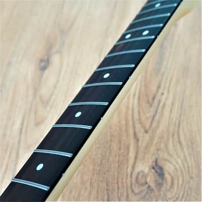 Telecaster Compatible Rosewood and Maple Neck 22 Fret Jumbo Satin image 1
