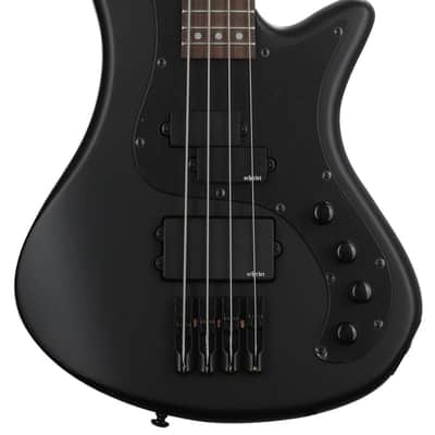 Schecter Stiletto Stealth-4 Bass Guitar - Satin Black image 1