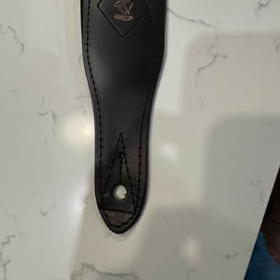 Minotaur Dave X Black Leather Guitar Strap Handmade in Europe New, David Gilmour image 9