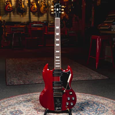 2022 Gibson SG Standard '61 Maestro Vibrola Electric Guitar, Vintage Cherry w/OHSC - Used image 3