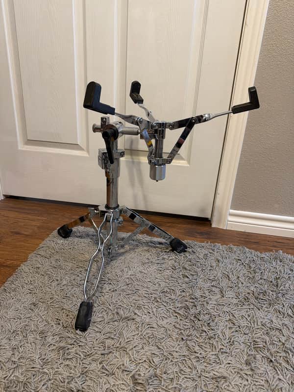 DW DWCP9300 9000 Series Heavy Duty Double-Braced Snare Drum Stand 2010s - Chrome image 1