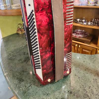 Orpheus 5 Row Chromatic Button Bayan Accordion B-System Kiev Ukraine 1990s 87 Buttons 120 Bass image 21