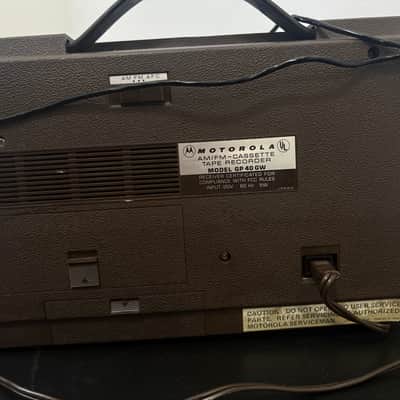 Vintage Motorola GP40GW AM/FM Cassette Recorder Portable Radio – Made in Japan (Late 1970s) image 4