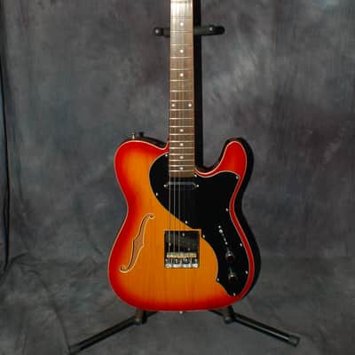 2011 Jay Turser JT-LTCRSDLX Tele Thinline USA Fender Pickups upgraded pots wiring Pro setup Gigbag image 1