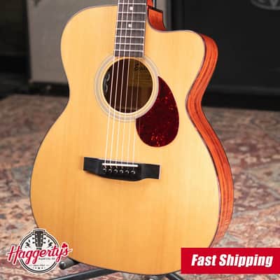 Eastman E1OMCE-DLX OM Acoustic/Electric Guitar with Gig Bag image 1