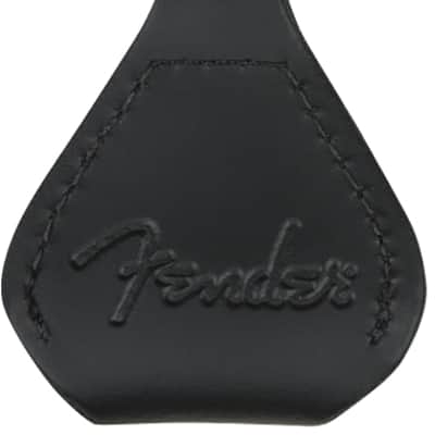 Genuine Fender Leather Pick Holder Keychain, Black, 910-6001-606 image 4
