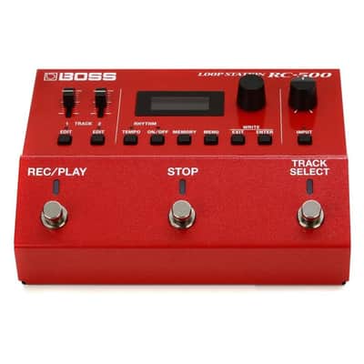 Boss RC-500 Loop Station Bundle w/ 2-Pack S6P48 Woven Right Angle Patch Cable, Pig Hog "Black Woven" Instrument Cable, 12-Pack Guitar Pick, 9V Power Adapter & Liquid Audio Polishing Cloth image 3