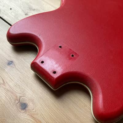1960s Hofner Colorama 1 Red Vinyl Guitar Body image 11
