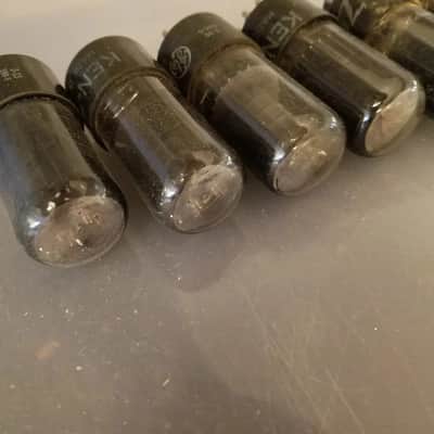 Ken-Rad Pair (2) 6V6GT Beam Power AT1000 TESTED Vacuum Tubes greyglass 188-5 6V6 Audio 1945-1958 image 7