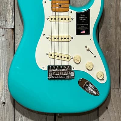 Fender American Vintage II 1957 Stratocaster Electric Guitar - Seafoam Green, In Stock Support Indie Brick & Mortar Music Shops image 2