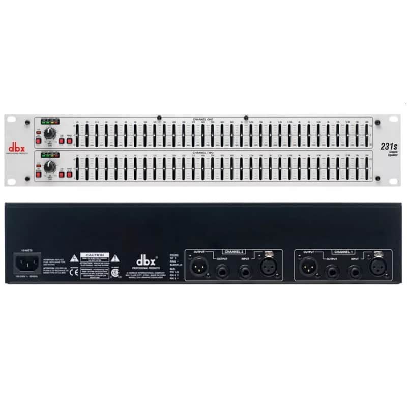 DBX 231S Rackmount Dual 31-Band 1/3 Octave Equalizer image 1