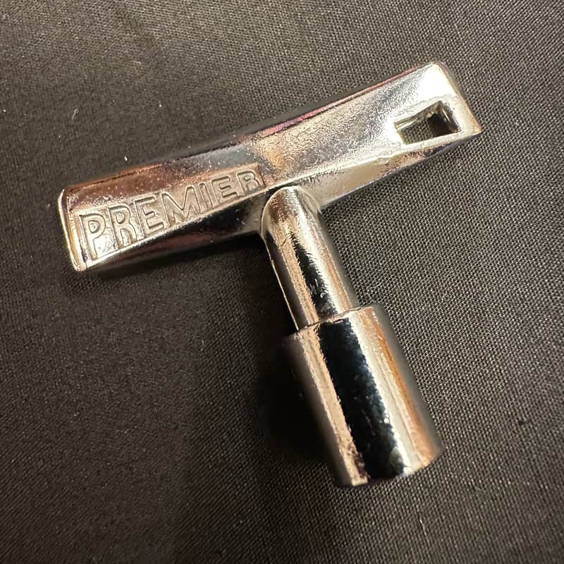 VINTAGE Premier Square DRUM KEY, 1960s-70s, Non-Slotted, MINT image 1