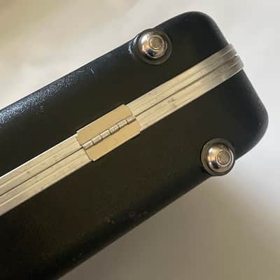 1980's Fender USA Stratocaster Telecaster Black Molded Hardshell Guitar Case & Keys image 11