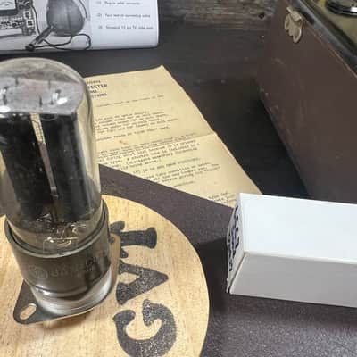 GE General Electric GE 5y3gt Tube Black plates rectifier Tweed / Champ amps image 4
