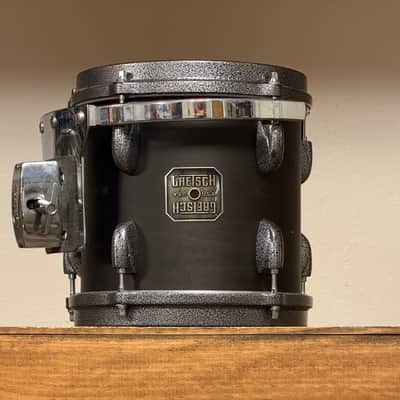 90's Gretsch Broadkaster 8" Satin Ebony 8x8 Jasper Rack Tom image 1